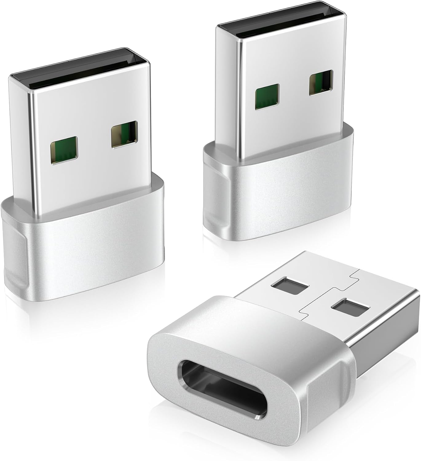 Iphone 16 16E 15 Pro Max Car Charger Adapter 3Pack,Usb to USB C Converter Type C Female to a Male for Apple Iphone 14 Plus,Iwatch 10,Airpods 4,Ipad 11 Mini 7 Air 6,Samsung Galaxy S25 A54