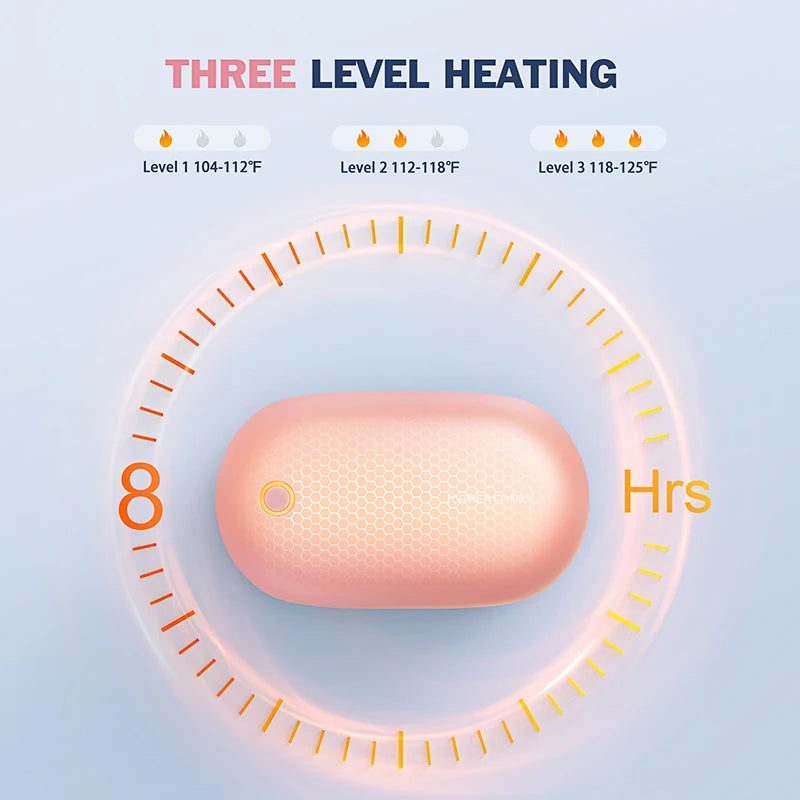 Cute Mini Outdoor Rechargeable Hand Heater Packs Hot Hands Packs Magnetic 5000Mah Pocket Heated Hand Warmer for Winter