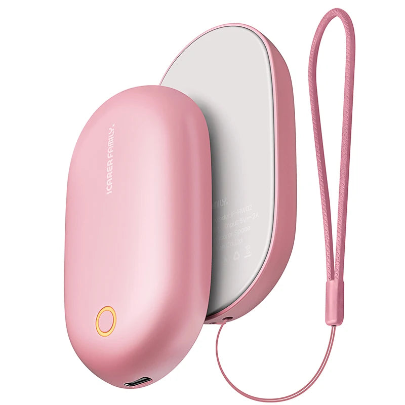 Cute Mini Outdoor Rechargeable Hand Heater Packs Hot Hands Packs Magnetic 5000Mah Pocket Heated Hand Warmer for Winter